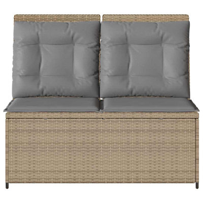Poly Rattan Outdoor Bench