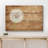 Dandelion on Brown Wood Effect Background Rustic Pictures Large Wrapped Canvas Print Wall Art-56335111