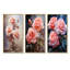 «Pink Roses», ensemble de 3 impressions sur toile-399387266-399387271