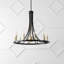 Lustre géométrique de style bougie-1036268489
