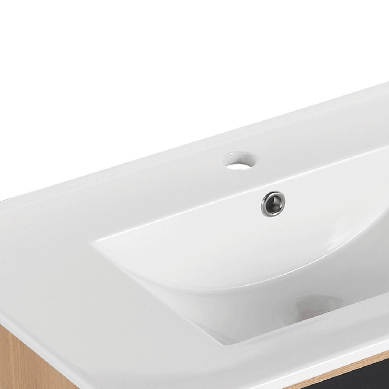 Cailly 30.01'' Single Bathroom Vanity with Ceramic Top