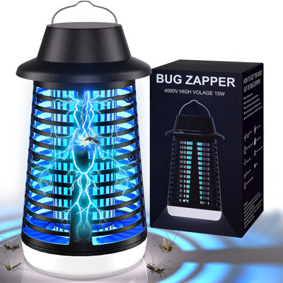 Bug Zapper Outdoor, Electronic Mosquito Zapper Fly Zapper For Outdoor And Indoor -  Vecelo, CLA-BZ01-BLK