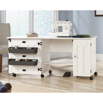 40.079'' x 19.449'' Sewing Table with Wheels