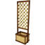 Japanese  Bamboo Planter Box with Trellis