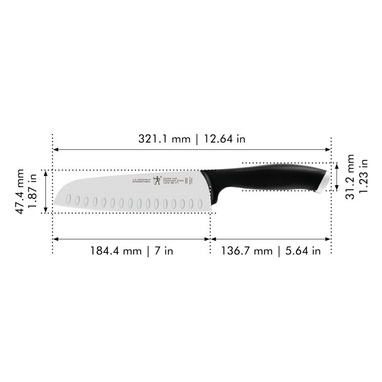 Henckels Classic 7-Inch, Hollow Edge Santoku Knife