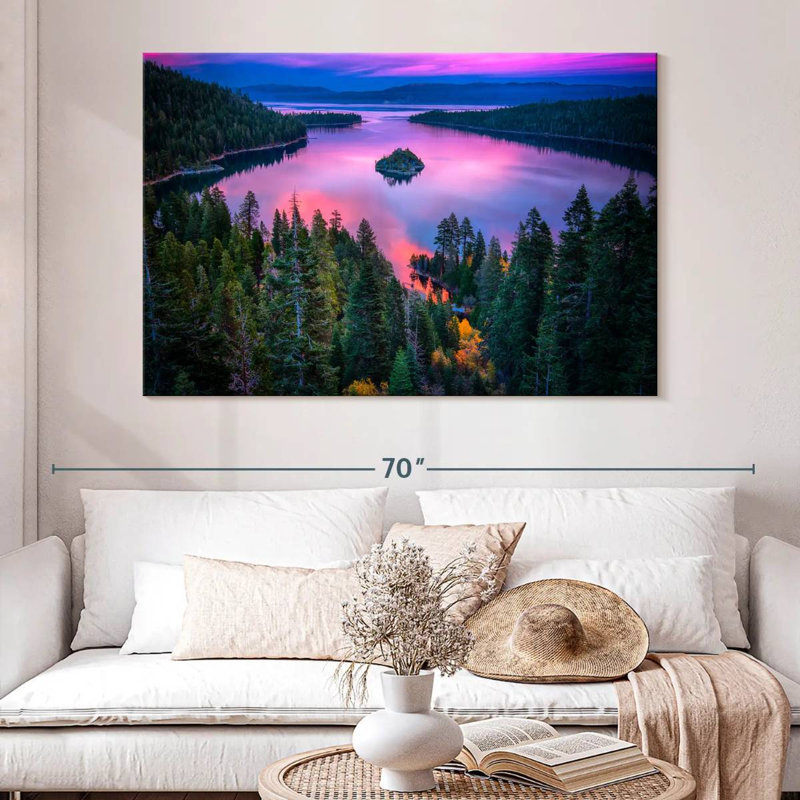 Alvord, lac rose, Tahoe, H 34 po x l 51 po