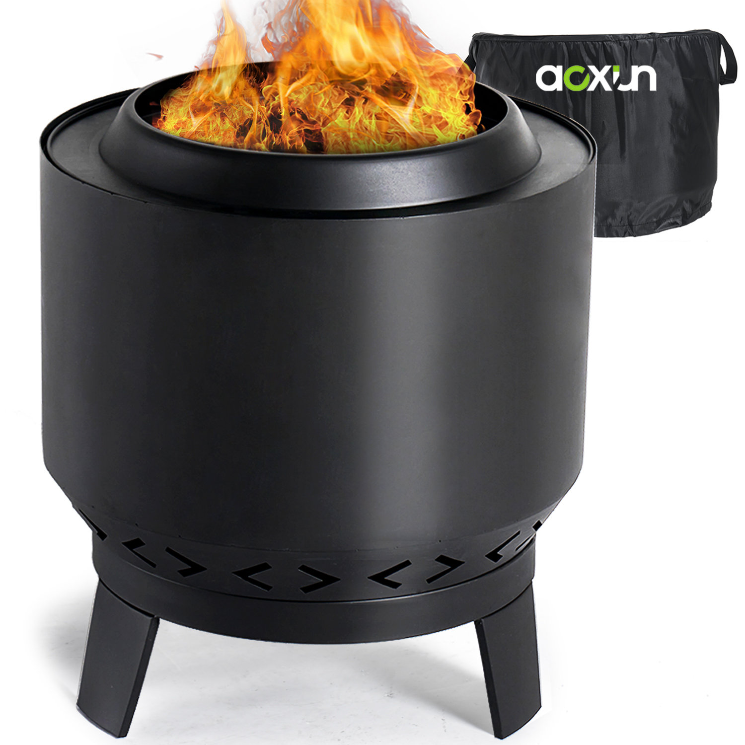 Aoxun 1.92 Sq. Ft. Direct Vent Freestanding Wood Burning Stove | Wayfair