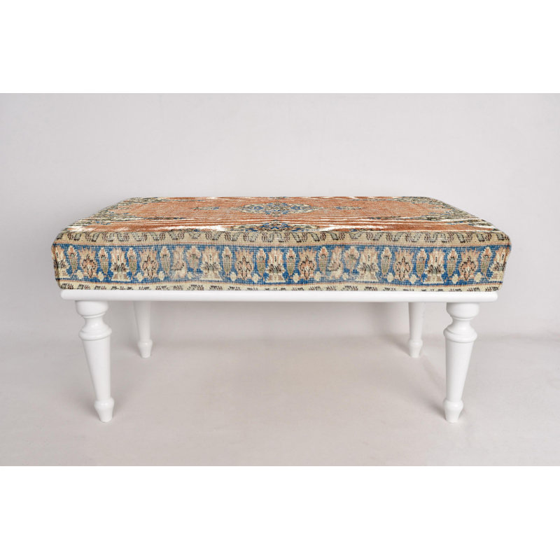 Banc repose-pieds, banc rembourré, banc de tapis turc, banc Kilim, banc de décoration intérieure, banc fait à la main, banc de tabouret de pieds, banc de bureau,