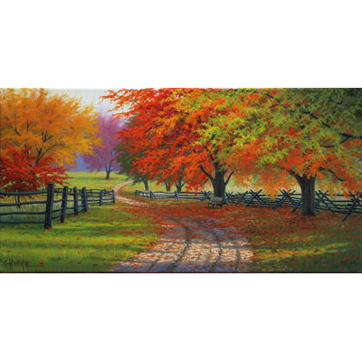 Path Through The Maples by Charles White Painting Print