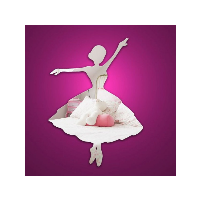 Flat Wall Mirror, 60 cm H x 45 cm W x 0.3 cm D