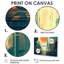 Impression d'art mural rétro moderne pleine lune III - Mid-Century-676138466-676138464