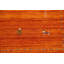 Tapis tribal orange en laine Gabbeh