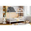 Lit simple en bois avec clôture-1824116078