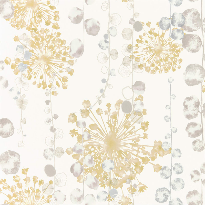 Moku Wallpaper, Ochre/Seaspray
