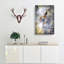 Hawk Bird in a Golden Light in Abstract - Wrapped Canvas-55313525