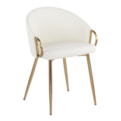 Chaise avec accoudoirs rembourrée Josie