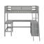 Lit mezzanine simple avec tablettes et bureau-901652603