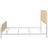 Randall White Open Cane Webbing Metal Queen Bed