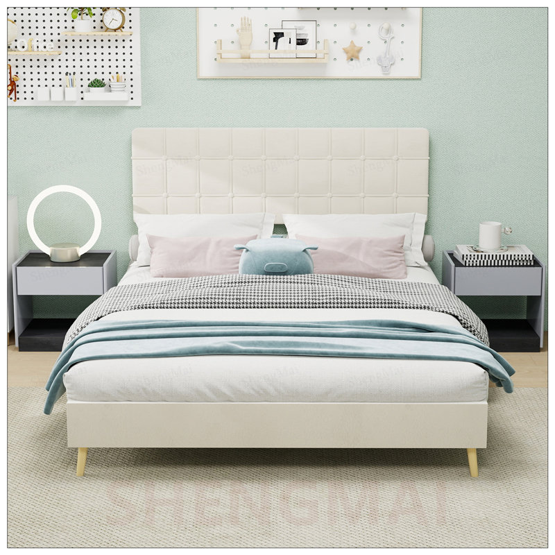 Tête de lit grand format souple avec éponge haute densité et boucle 3D, parfaite pour les paresseux et les chambres multi-styles