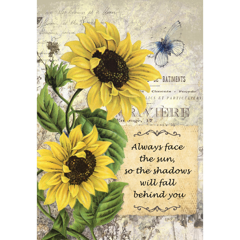 Kind Sunflowers - Painting Print, 91cm H x 61cm W, Wrapped Canvas