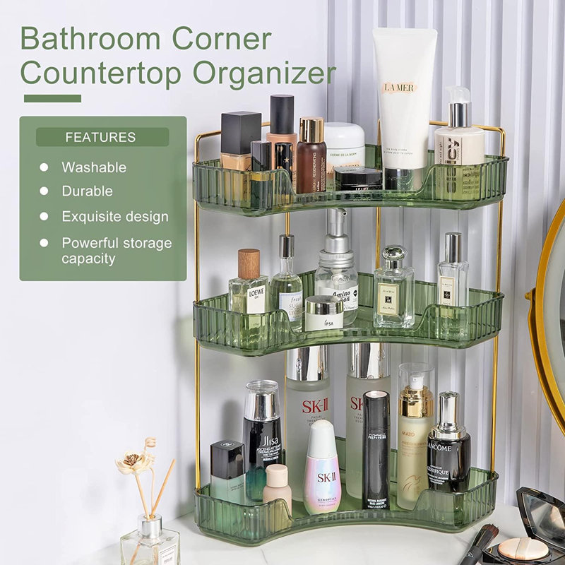 Bellay Acrylic Makeup Organiser, Green