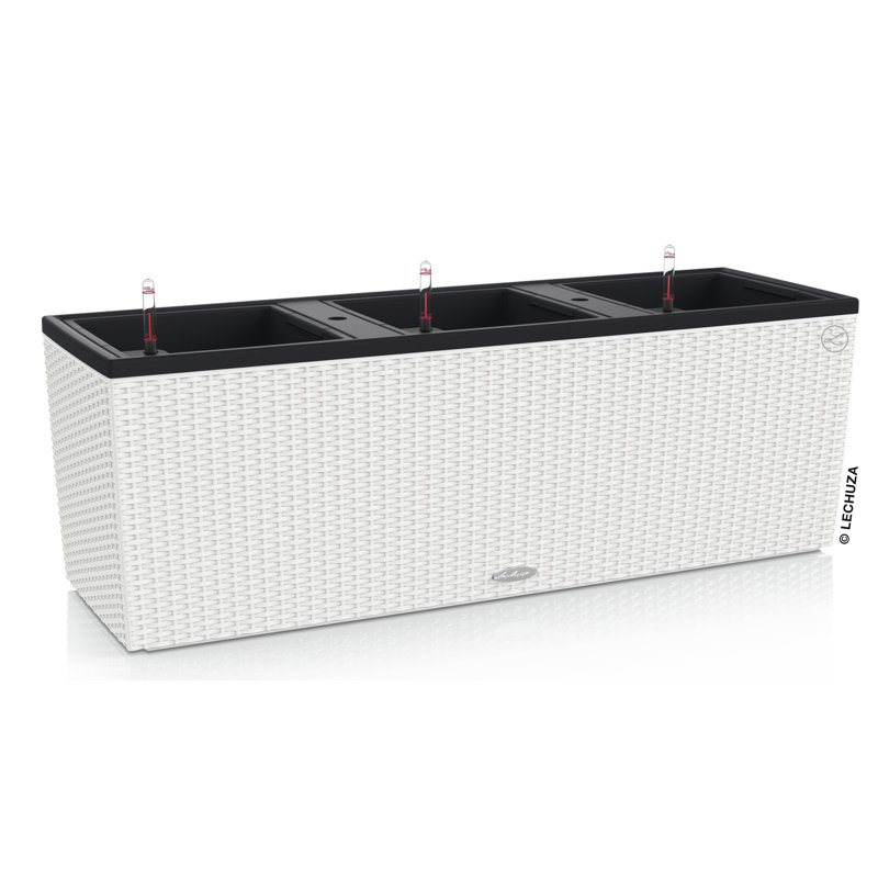 Trio Planter Box, Granite, 46.5cm H x 132.5cm W x 44.5cm D