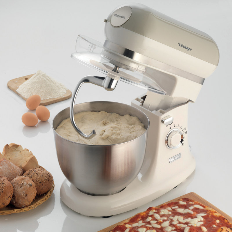 Ariete 1200W Vintage 5.5L Stand Mixer Cream, Cream