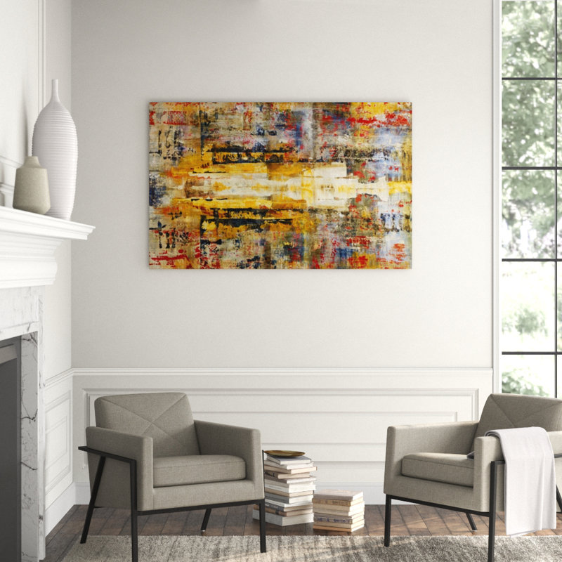 Slide Rule Painting by Alexys Henry, Outdoor, 54" H x 85" W x 1.5" D