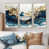 Toile naturelle avec cadre flottant