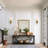 1-Light Modern Rustic Bath Vanity Light With Glass Lampshade, Golden Wall Sconce For Toilet, Hallway, Staircase, Bathroom
