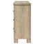 Commode de chambre à coucher à 6 tiroirs en chêne vieilli Sansome