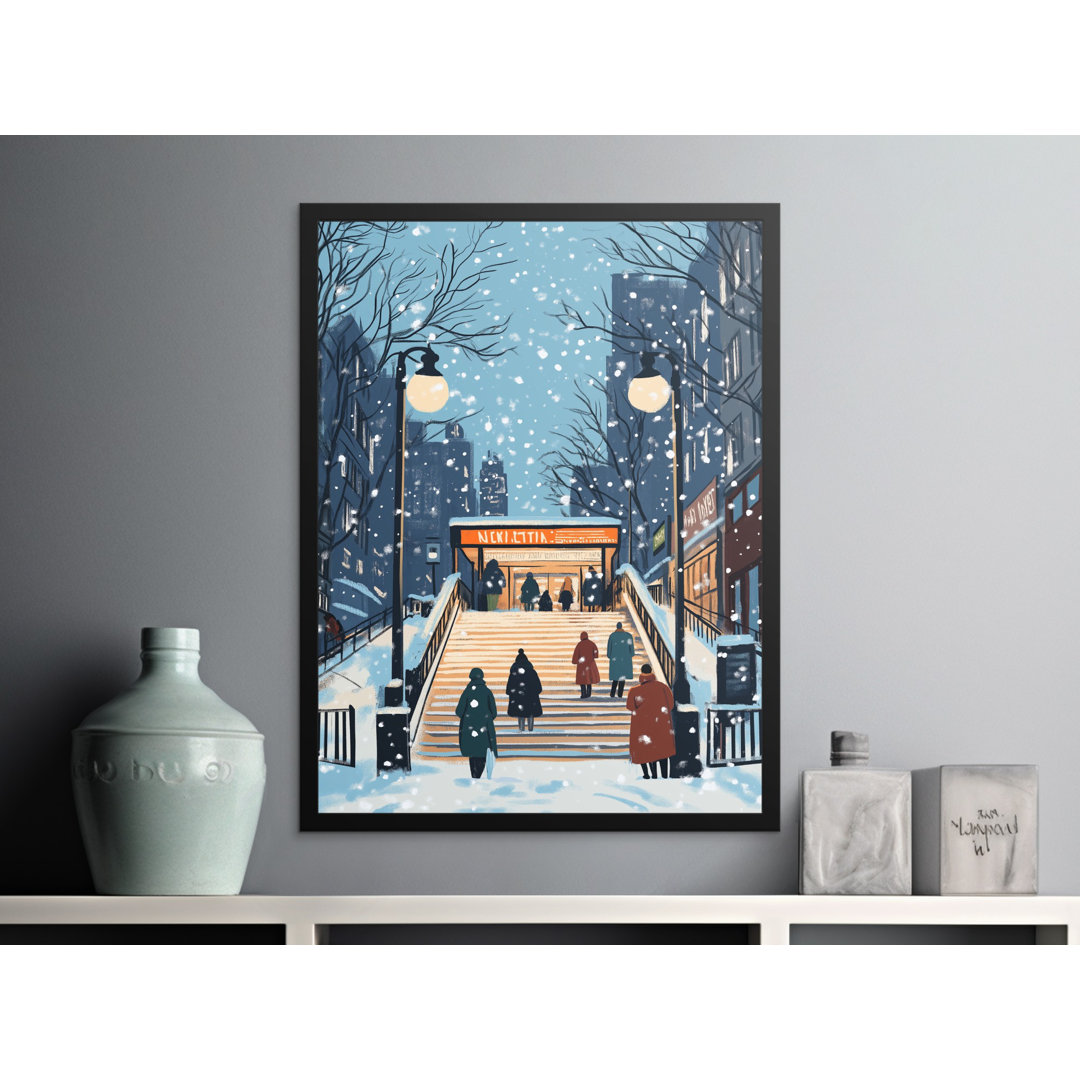 New York Christmas Matte Poster