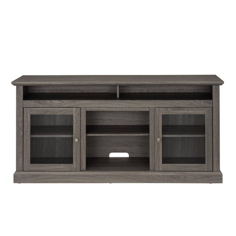 Idara TV Stand, Entertainment Console for TV Up to 65", Gray