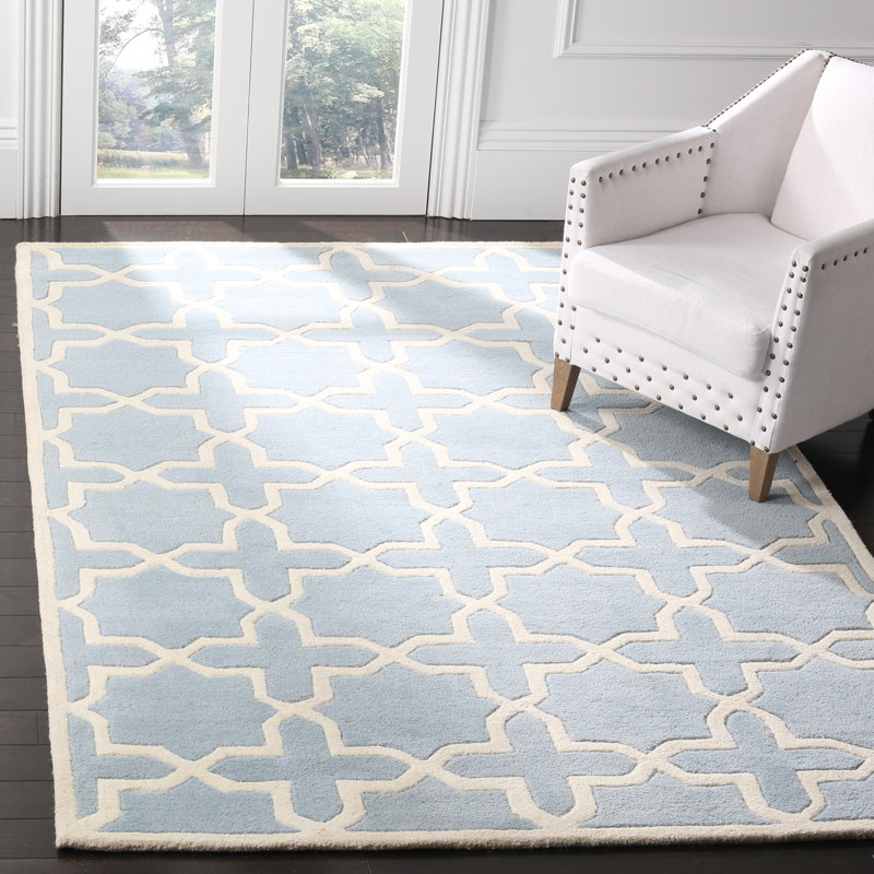 Étienne Geometric Wool Hand Woven Area Rug, Rectangle 122 x 183 cm