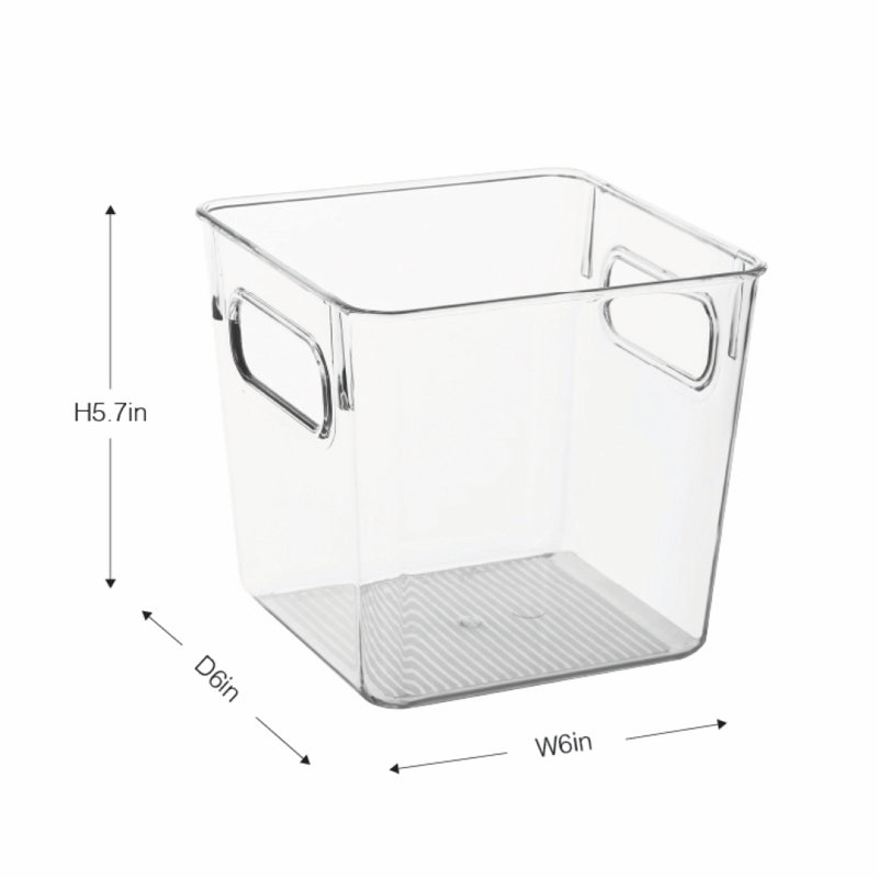 Ezystorage  Square Clear Food, Fridge, Pantry & General Storage Bin