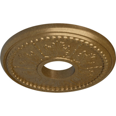 Médaillon de plafond H 13,875 po x l 13,875 po x P 1,25 po Tirana