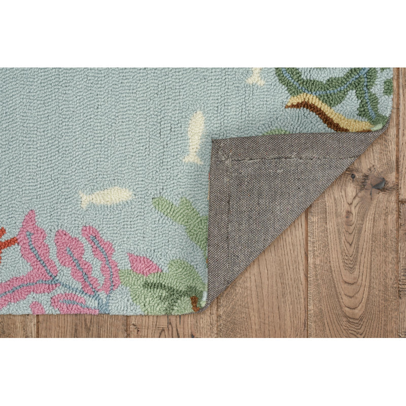 Jaden Floral Handmade Polyester Rug, Rectangle 2'3" x 3'9"