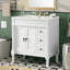 30-Inch Modern Bathroom Vanity, Solid Wood Frame + Mdf, 2 Doors 3 Drawers-1630794979-1630794977
