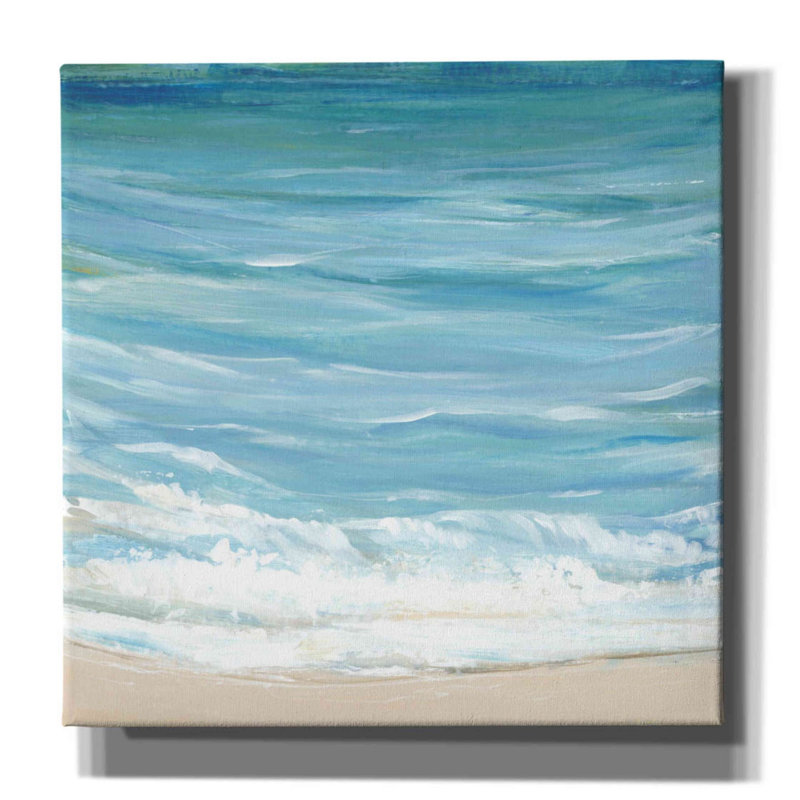 «Sea Breeze Coast I» par Tim O'toole, art mural sur toile, H 18 po x l 18 po x P 0,75 po