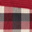 Courtepointe rouge pour lit double / grand, 6 pièces, chevrons, écossais Buffalo, pièce de coussins décoratifs faits à la main en rouge, double / grand, imprimé à chevrons, draps confortables
