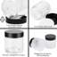  Bocaux en plastique de 4 oz avec couvercles, paquet de 12 petits contenants transparents pour artisanat