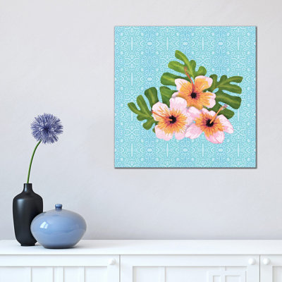 Hibiscus 1 Piece Wrapped Canvas Wall Art