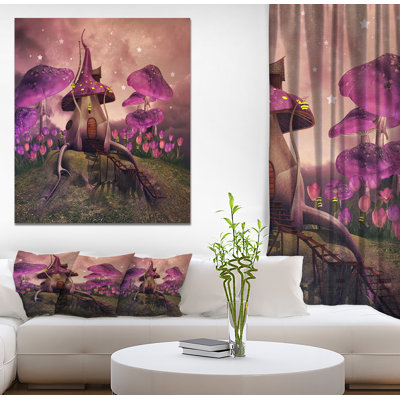 «Fantasy Mushroom on a Hill», reproduction sur toile tendue
