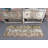 Handmade Turkish Vintage Patchwork Small Rug in Brown for Entryway Floor Home Decor with Organic Wool