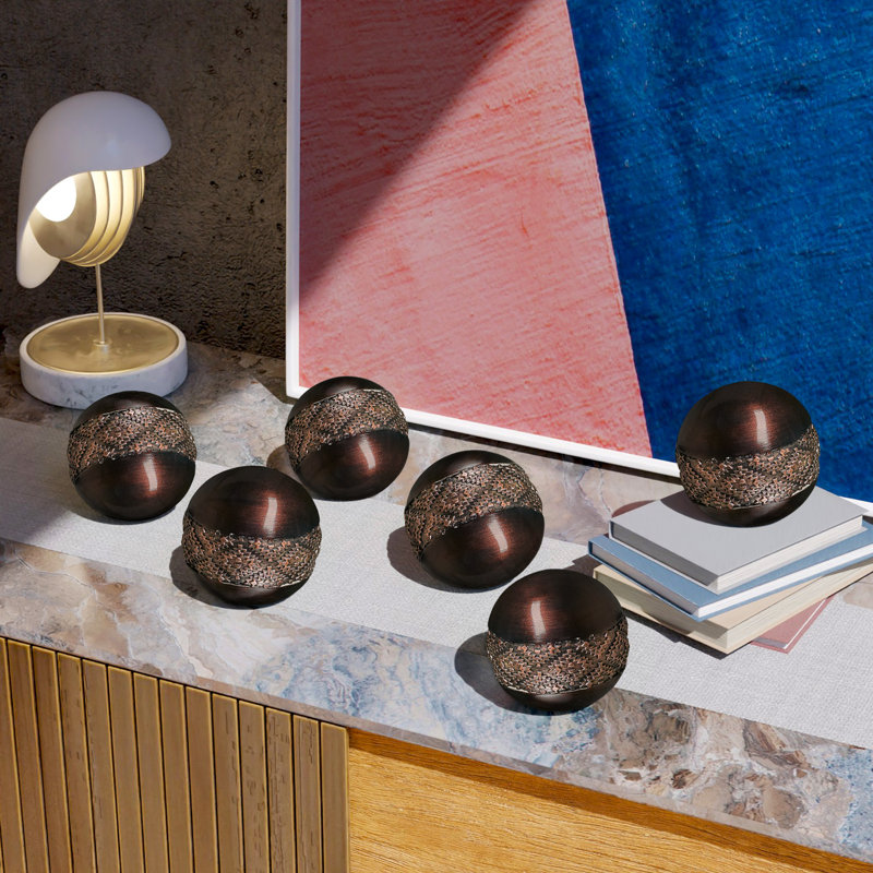 Dublin Decorative Orbs, Brown