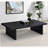 Black Rectangular Engineered Laminate Coffee Table