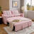 2‑Seater Pull‑Out Sofa Bed with USB Charging & Side Pocket | Convertible Sleeper Sofa, Space‑Saving Design for Living Room, Apartment, or Home Office-1428427018