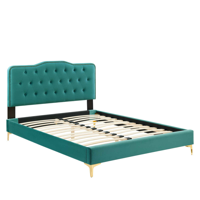 Modway Amber Platform Bed, Twin, Light Gray