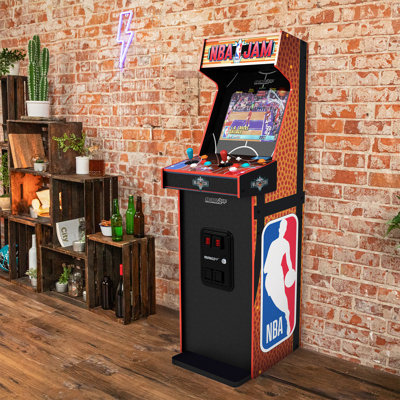 Arcade1Up NBA JAM Deluxe 2-Player Control Panel Arcade Machine, 5' Home Cabinet