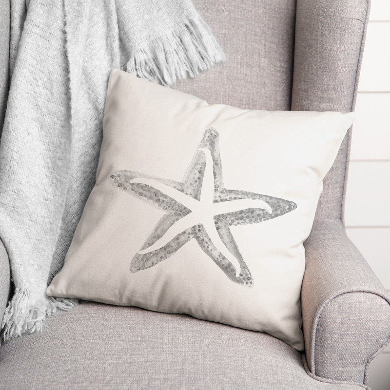 Reversible Throw Pillow, Gray
